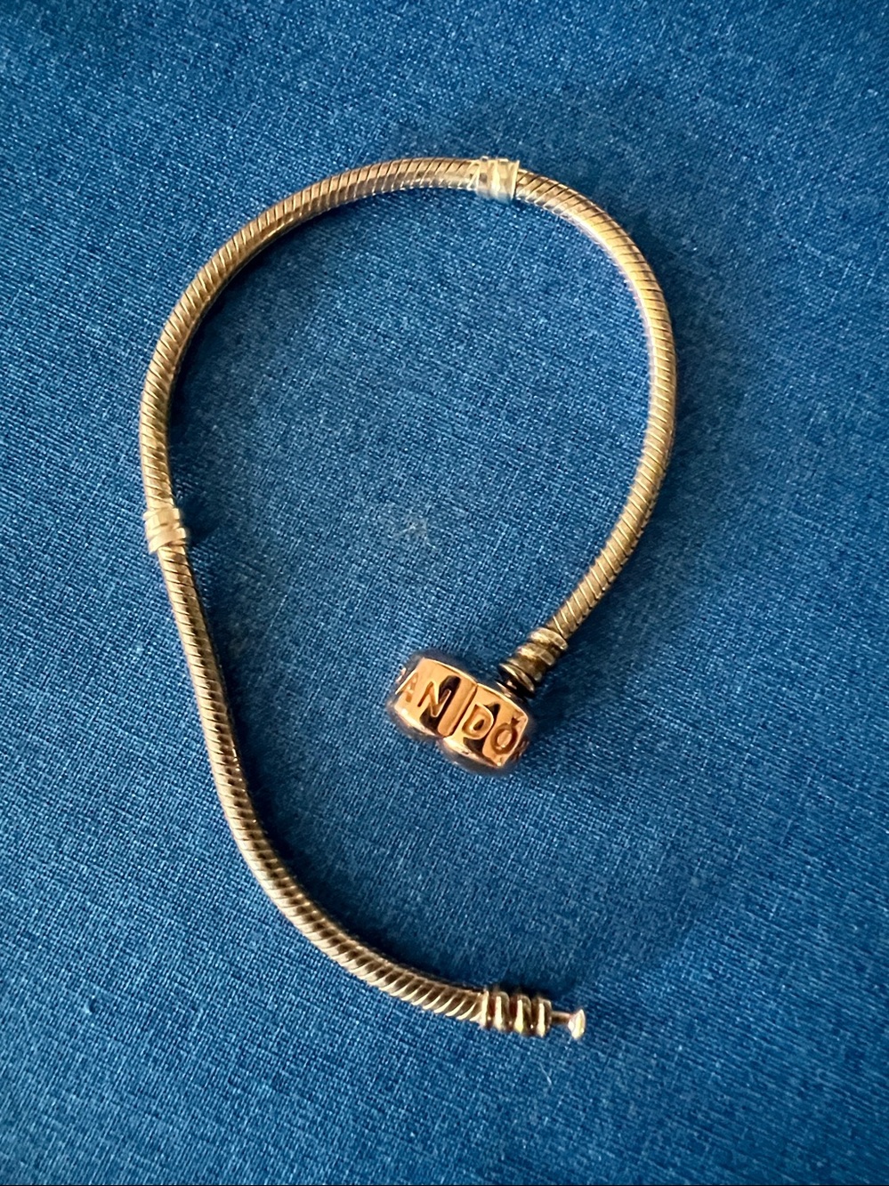 Pandora Moments Rose Gold Barrel Clasp Bracelet 7.9”